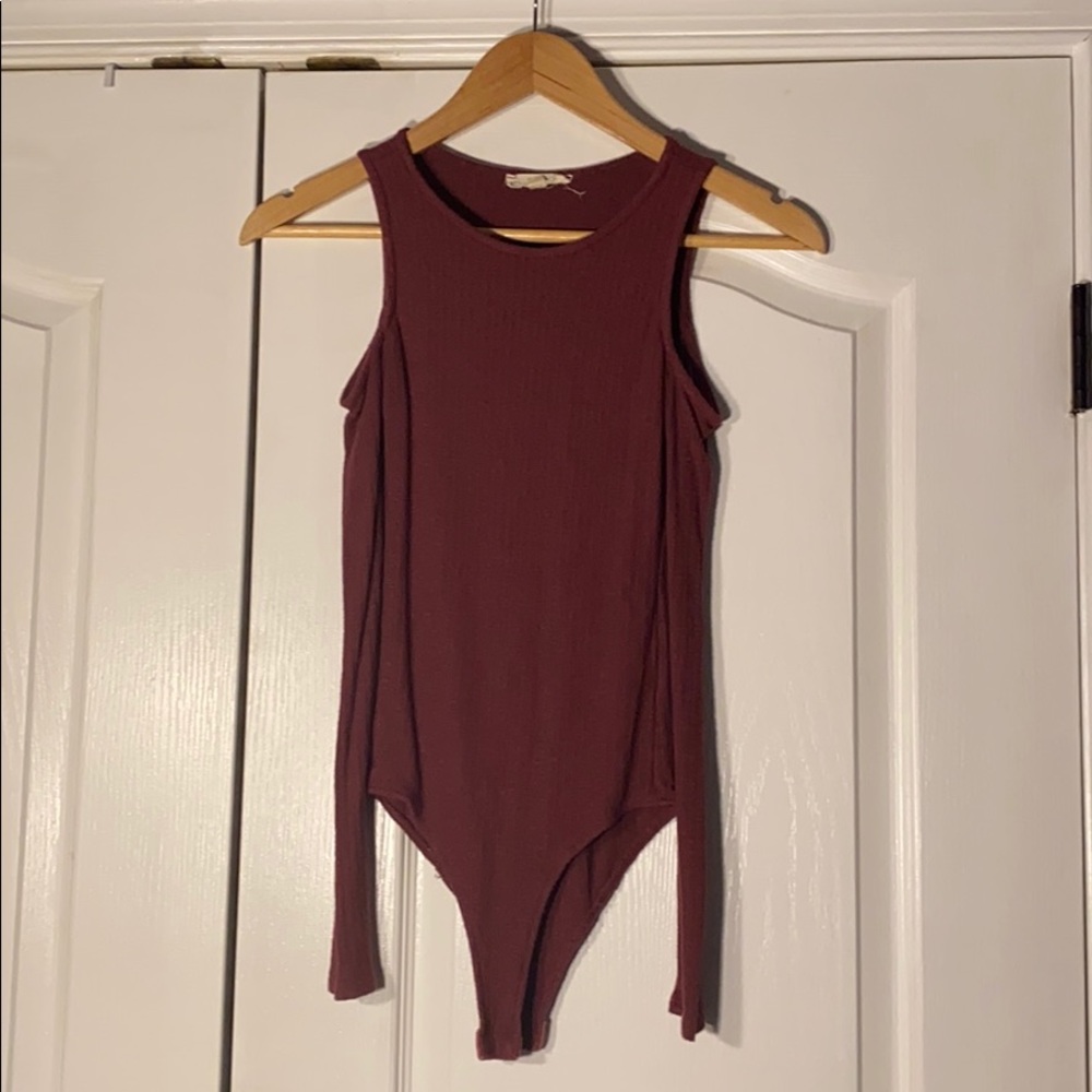 L.A Hearts Maroon Bodysuit